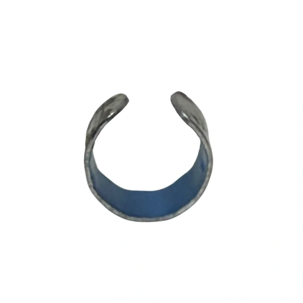 Handmade witchy cauldron silver tone hypoallergenic adjustable wide‎ cuff Ring